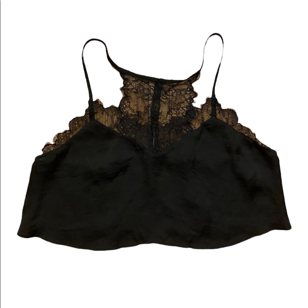 Free People satin cropped camisole